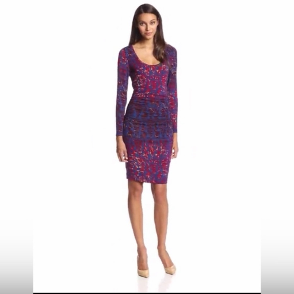 Plenty by Tracy Reese Women's Fable Geometric Jersey Ruched Tee Dress